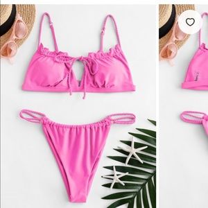 Zaful pink bikini!